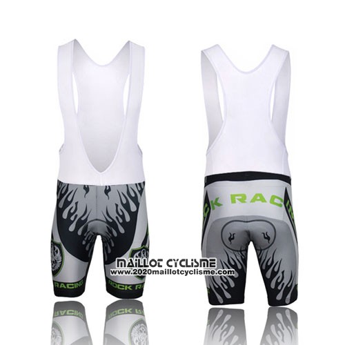 2013 Maillot Ciclismo Rock Racing Noir et Vert Manches Courtes et Cuissard